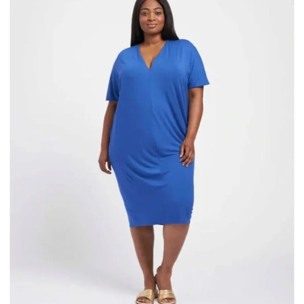 Universal Standard Teresa V-Neck Dress - L (22-24), NWT - Picture 1 of 8